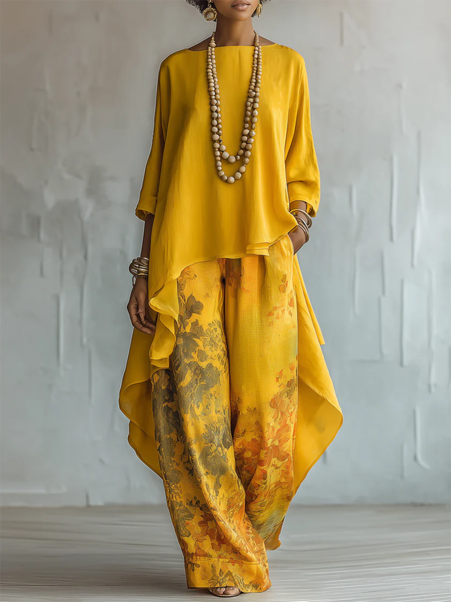 Zelara – ensemble tissé à imprimé floral