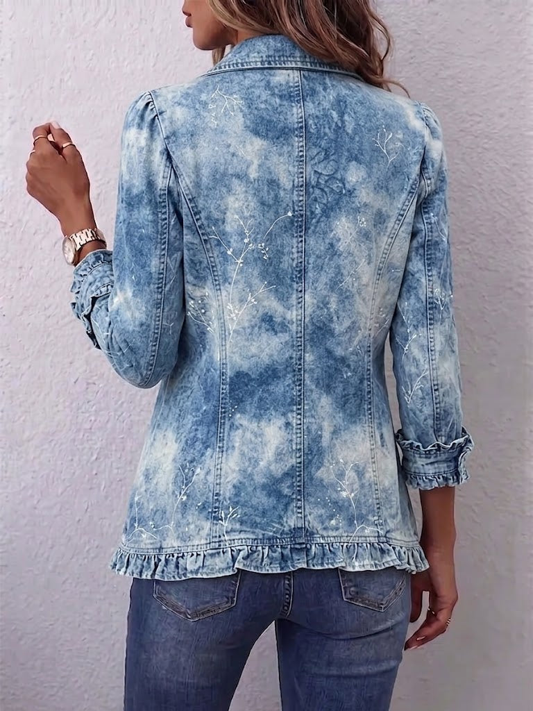 Selora – veste à imprimé botanique dégradé