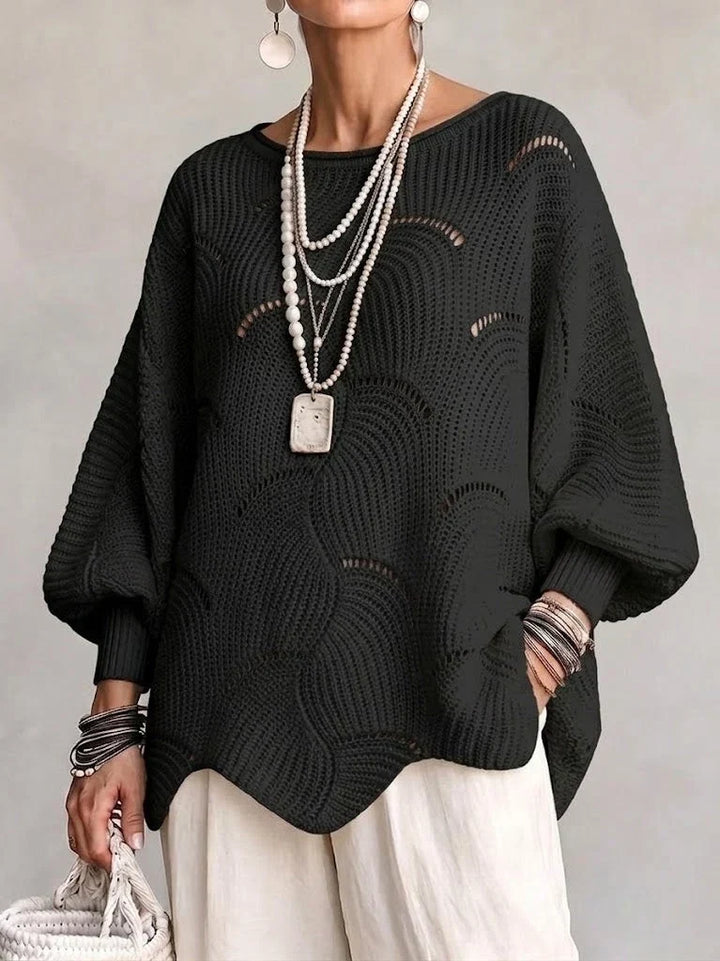 Velira – pull en maille ajourée à motif ondulé