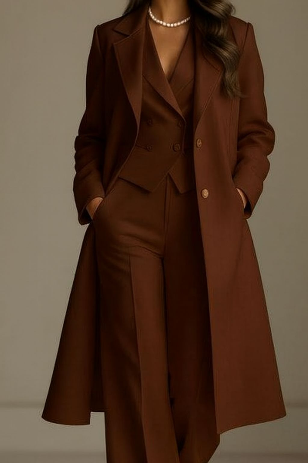 Brenzo – Ensemble manteau et costume sur mesure