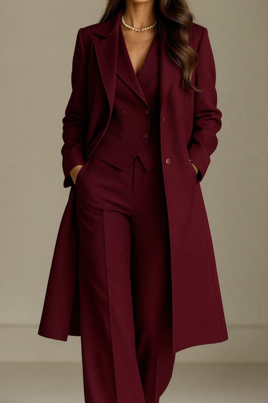 Brenzo – Ensemble manteau et costume sur mesure