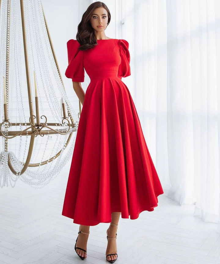 Alenya – Robe midi tissée cintrée à la taille