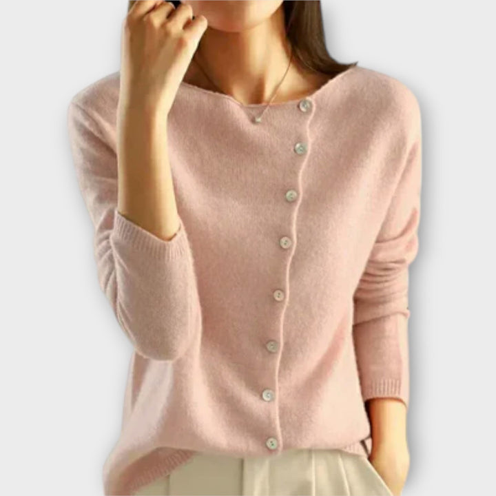 Virela – cardigan en maille à boutons sur le devant