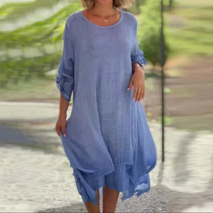 Nalori – Robe à col rond en coton