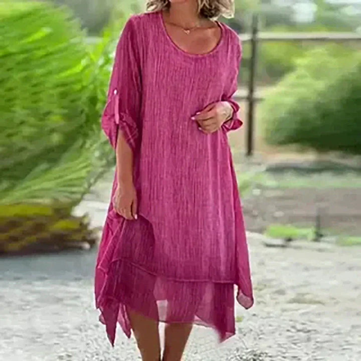 Nalori – Robe à col rond en coton