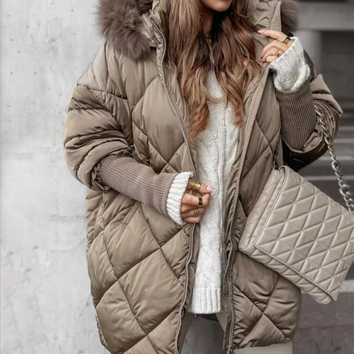 Erelia – Parka rembourrée à manches en tricot