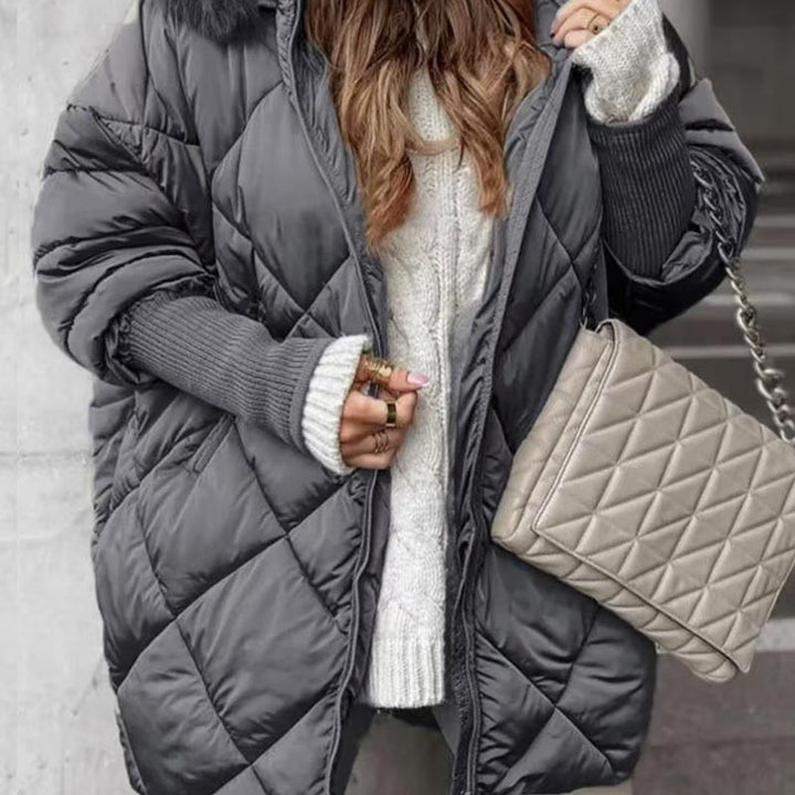 Erelia – Parka rembourrée à manches en tricot