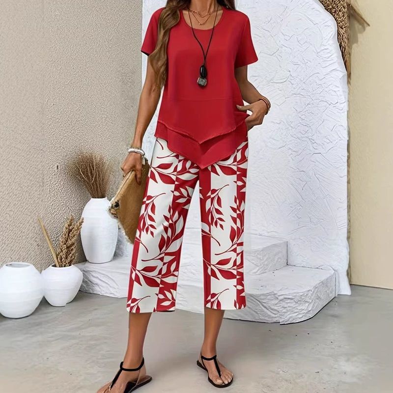 Nalise – Ourlet asymétrique, uni, ensemble