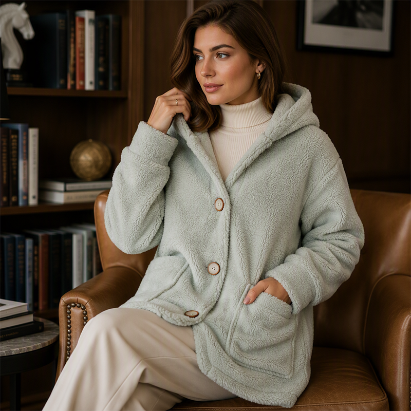 Vesara – Veste tissée à capuche