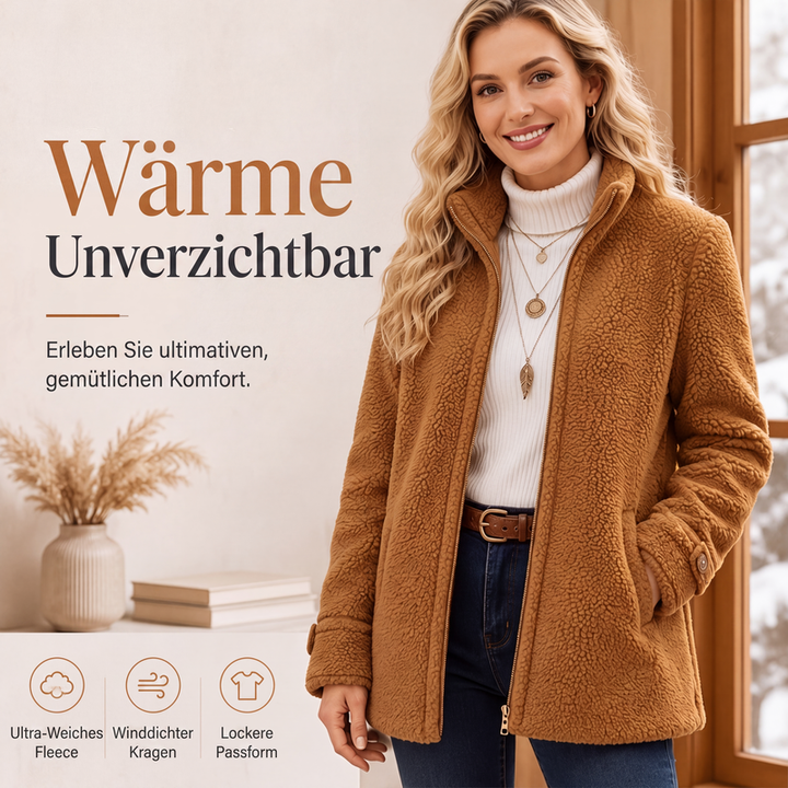 Rylena – Veste en polaire sherpa à col montant