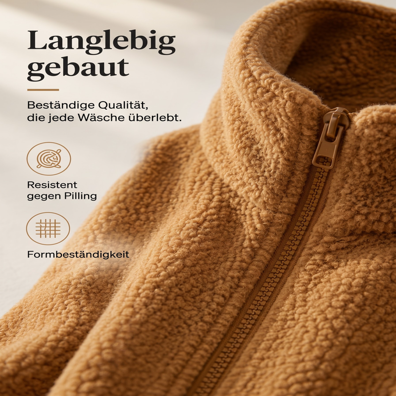 Rylena – Veste en polaire sherpa à col montant