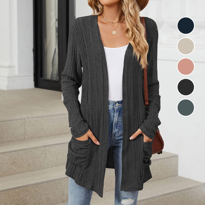 Virela – manteau en maille ouvert