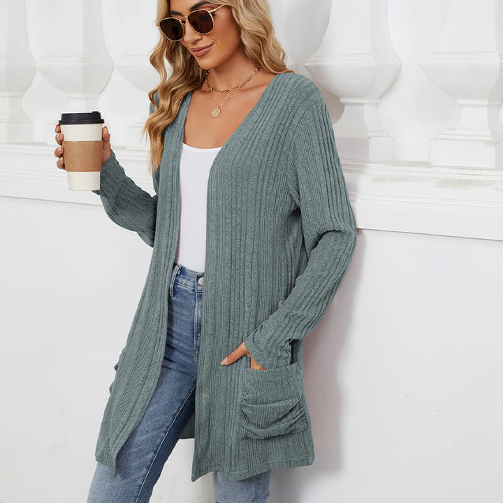 Virela – manteau en maille ouvert
