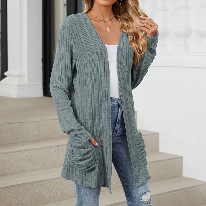 Virela – manteau en maille ouvert