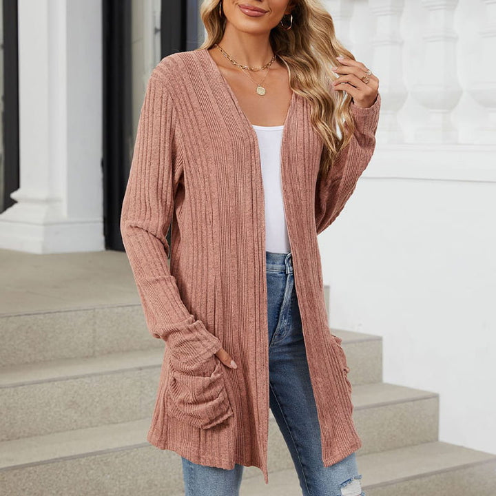 Virela – manteau en maille ouvert