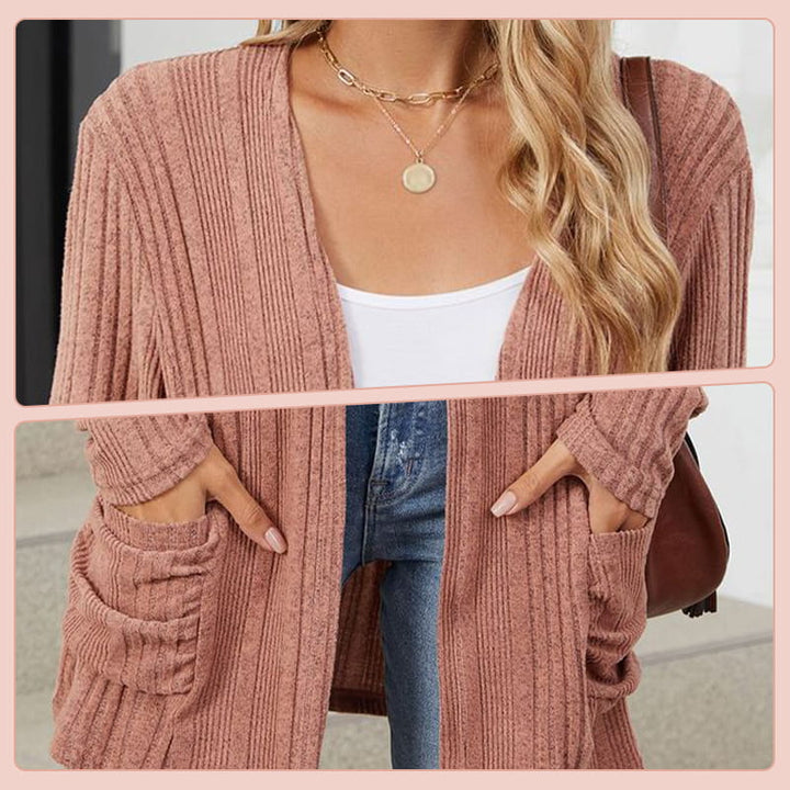 Virela – manteau en maille ouvert