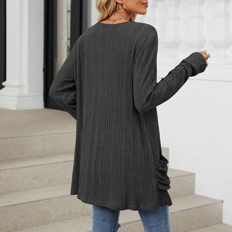 Virela – manteau en maille ouvert