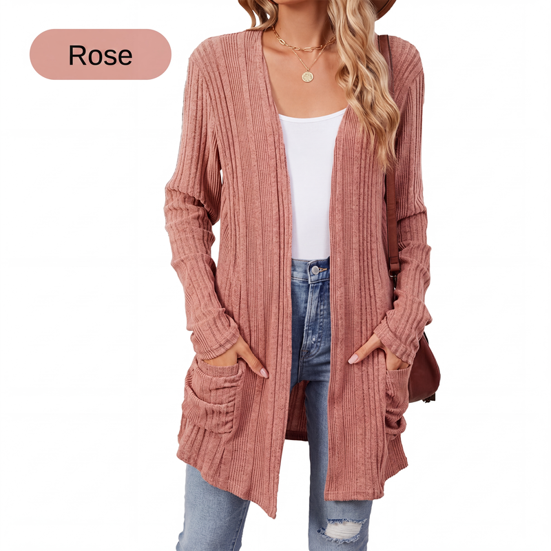 Virela – manteau en maille ouvert