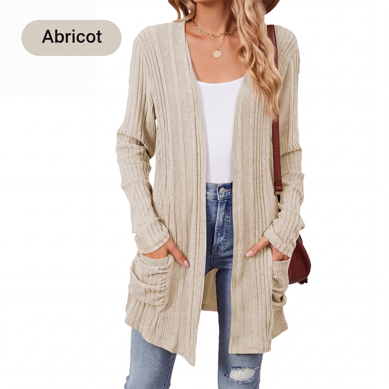 Virela – manteau en maille ouvert