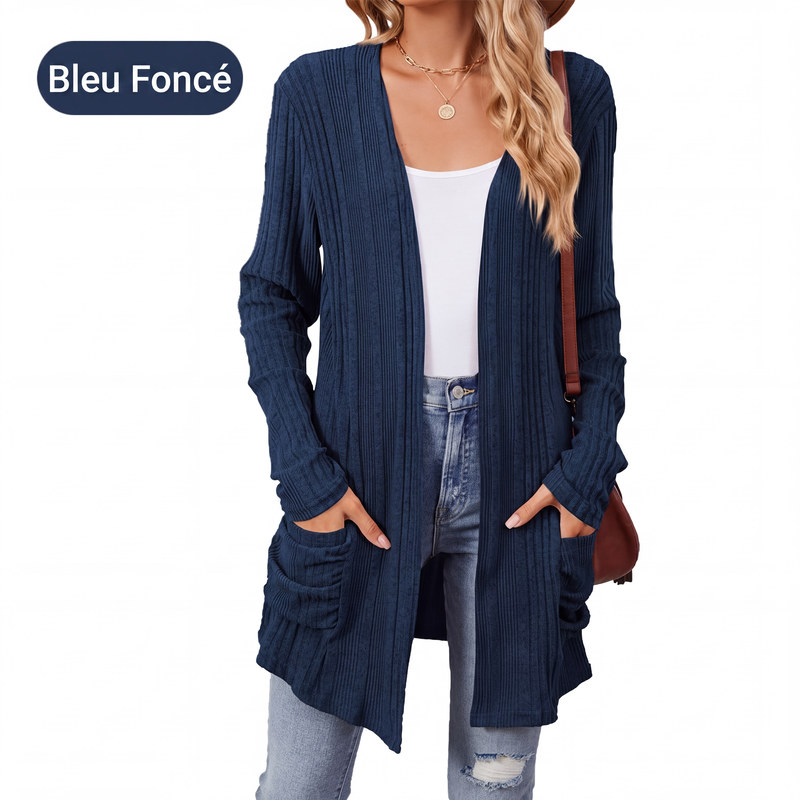 Virela – manteau en maille ouvert