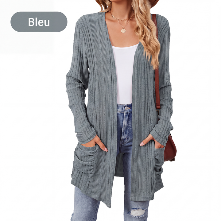 Virela – manteau en maille ouvert