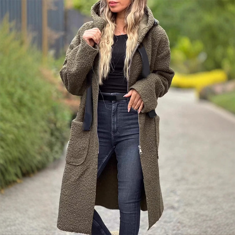 Loriva – Manteau à capuche zippé