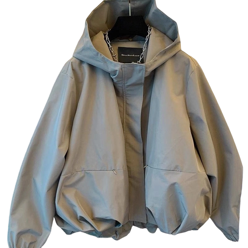 Linara – Veste coupe-vent résistante à l'eau à ourlet blousant