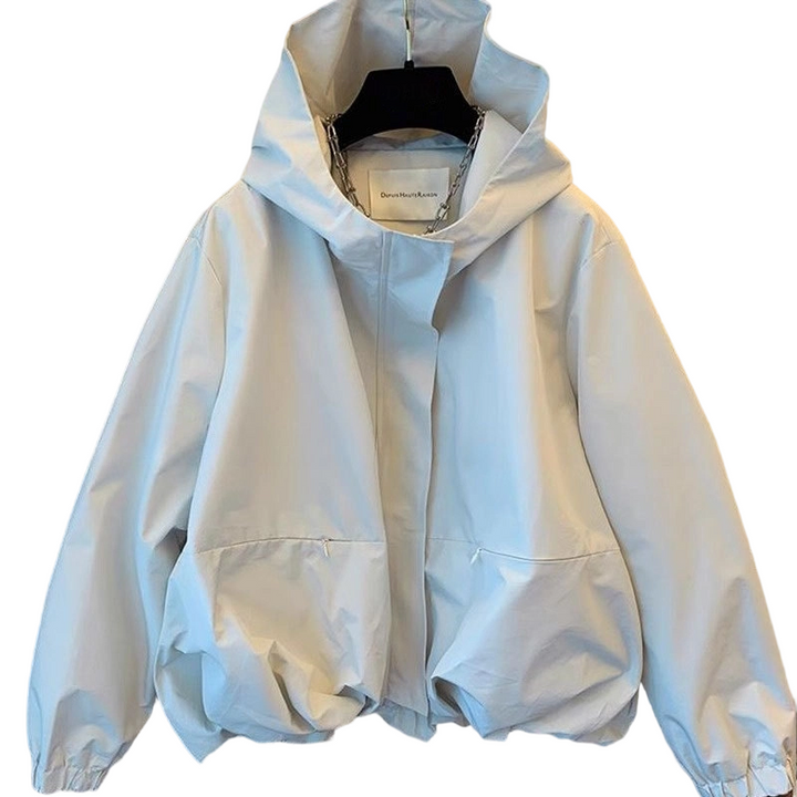 Linara – Veste coupe-vent résistante à l'eau à ourlet blousant
