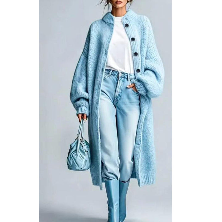 Lanira – Manteau en tricot épais à boutons