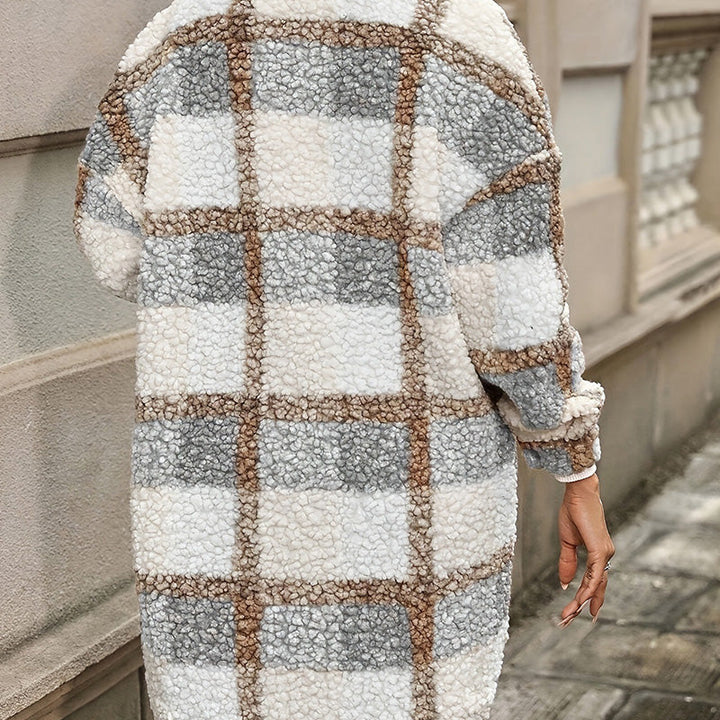 Mireva – Manteau tissé à carreaux