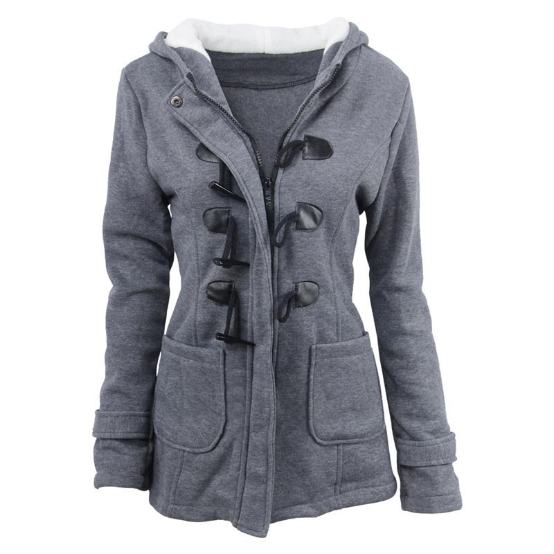 Veluna – Veste en mélange de coton à double fermeture