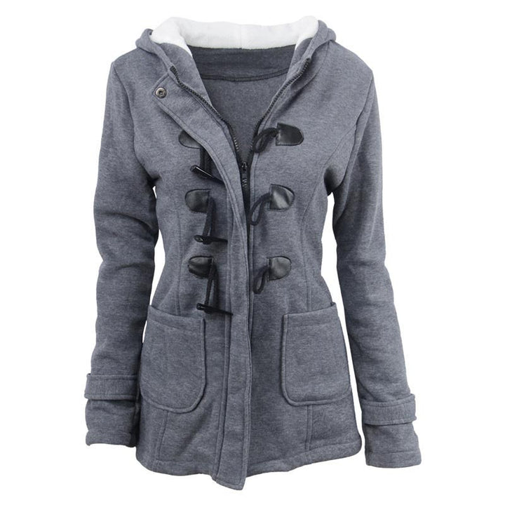Veluna – Veste en mélange de coton à double fermeture