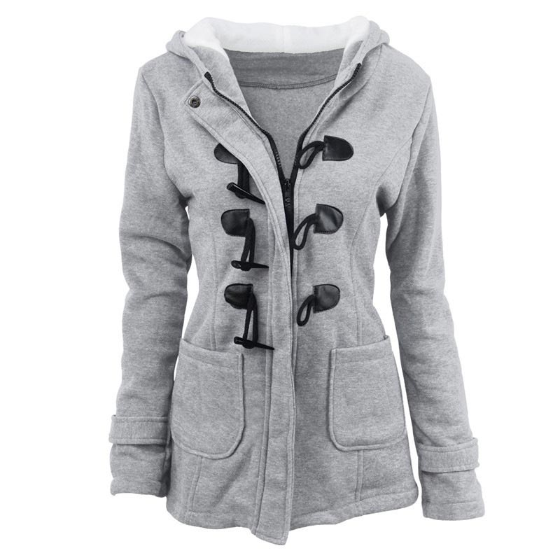 Veluna – Veste en mélange de coton à double fermeture
