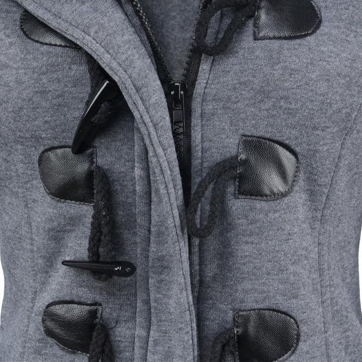 Veluna – Veste en mélange de coton à double fermeture