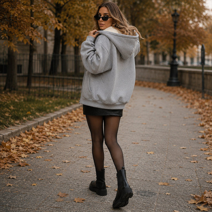Mireva – Veste à capuche en mélange de fibres