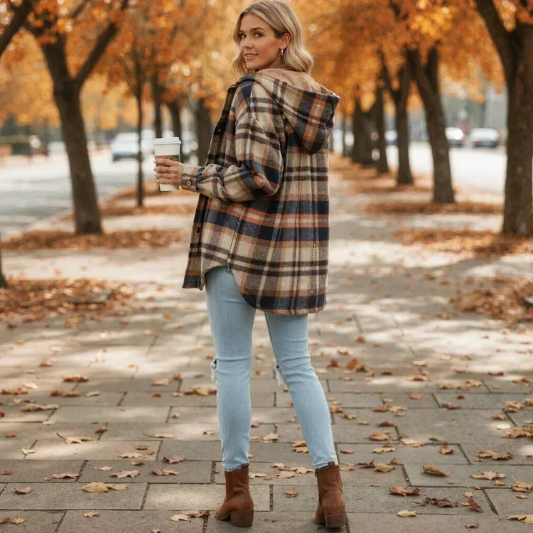 Nivara – veste à capuche en flanelle