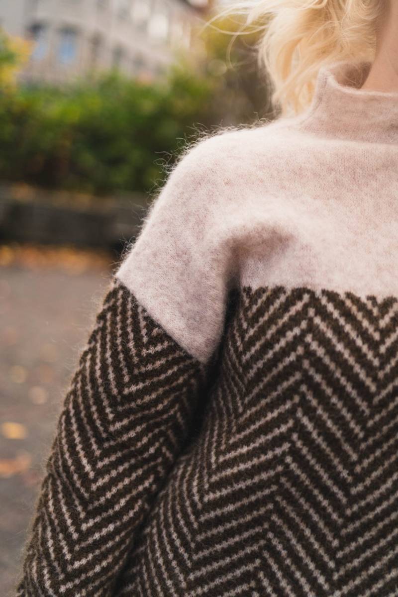Lyrisa – pull en tricot à chevrons